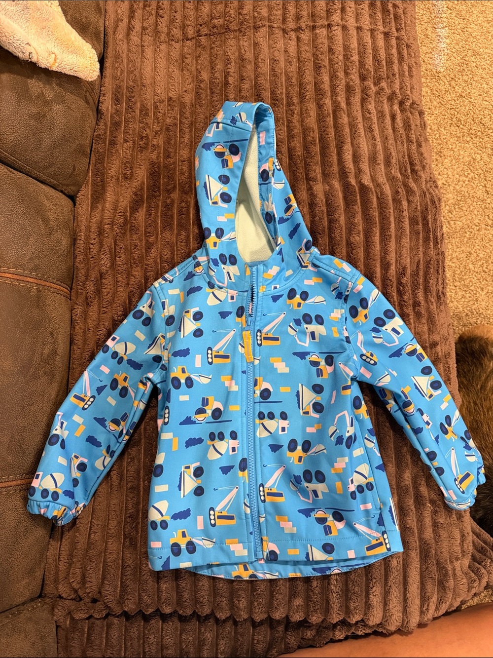 Cat & Jack Blue Construction Rain Jacket 4t